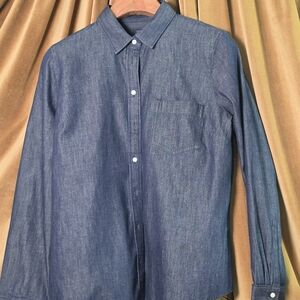 J. Crew Blue Denim Button-Down Shirt